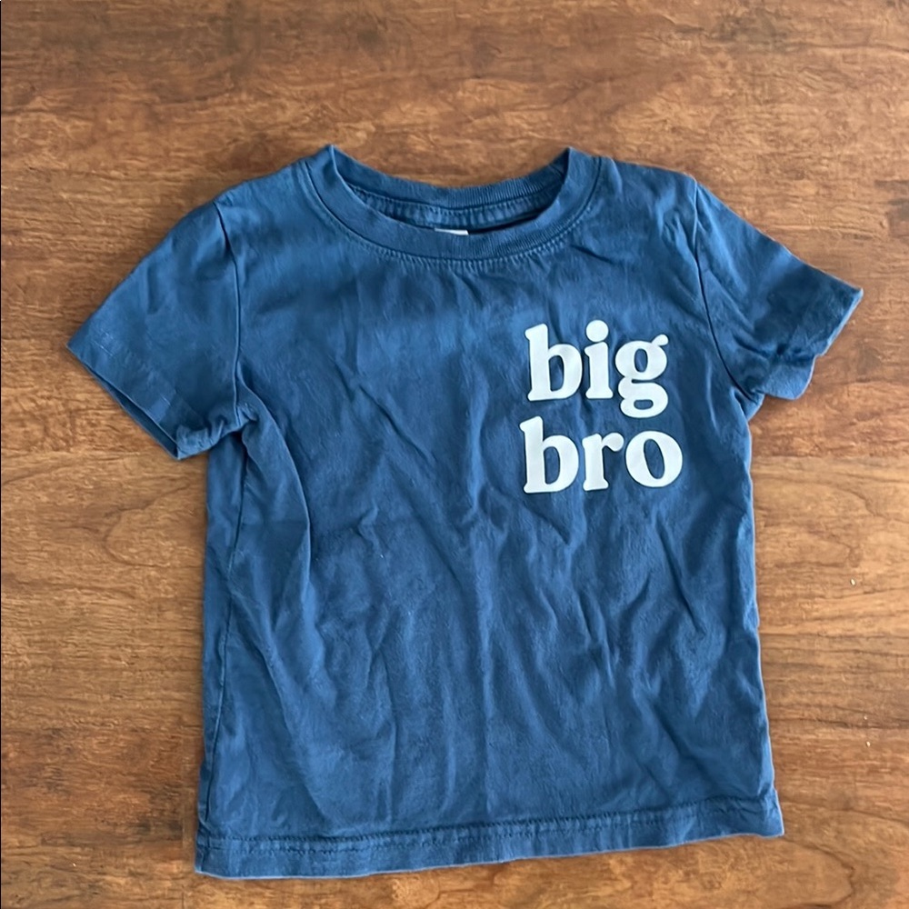 Blue 'Big Bro' Kids T-Shirt 100% cotton